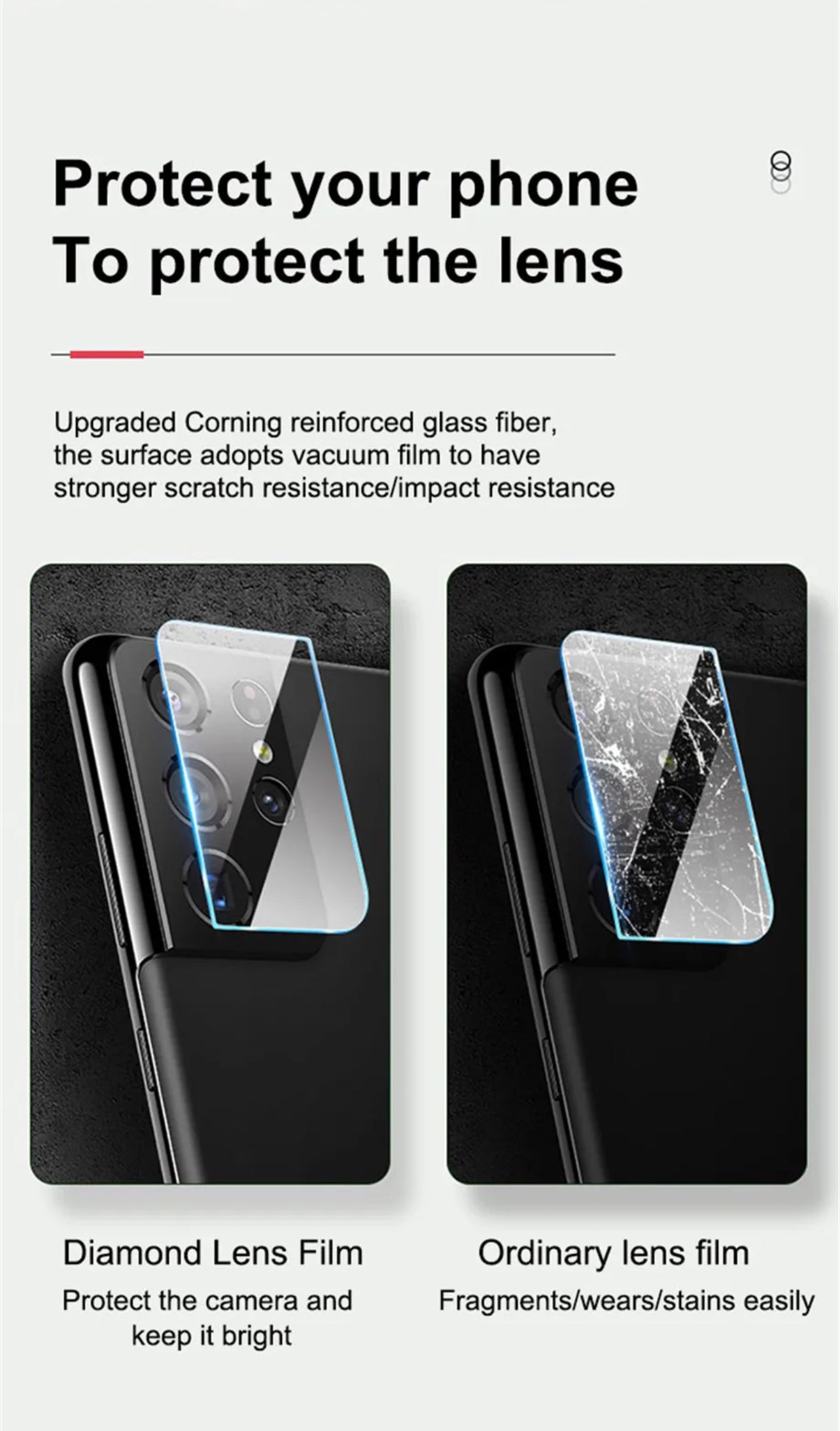 Yamizoo Branded Premium 9H Clear Camera Lens Protector- 1pc for Samsung Galaxy Series Yamizoo Branded Premium 9H Clear Camera Lens Protector- 1pc for Samsung Galaxy Series